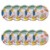 American Greetings  9" Paper Plates Colorful Brush Strokes Perspective: left