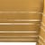 American Greetings Plastic Table Cover - Gold With White Striped Perspective: left