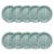 American Greetings 9 Inch Paper Plates - Stripes On Green Perspective: left