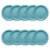 American Greetings Paper Plates- Polka Dots on Blue Perspective: left