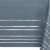 American Greetings Plastic Table Cover Silver with White Striped Perspective: left