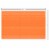 American Greetings Plastic Table Cover, Orange with White Striped Perspective: left