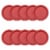 American Greetings Paper Plate 10 Count - Red Perspective: left