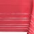 American Greetings Plastic Table Cover - Red with White Stripes Perspective: left
