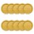 American Greetings Paper Plates 10 Count - Stripes on Yellow Perspective: left