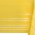 American Greetings Plastic Table Cover - Yellow with White Stripes Perspective: left