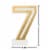 American Greetings Birthday Candle Number 7 Perspective: left