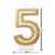 American Greetings Birthday Candle Number 5 Perspective: left