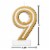 American Greetings Birthday Candle Number 9 Perspective: left