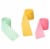 American Greetings Crepe Paper Streamers - Pink Yellow and Green Perspective: left