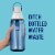 Brita 36 Ounce Hard-Sided Plastic Premium Filtering Water Bottle Perspective: left