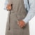 Now Designs Adjustable London Gray Kitchen Apron Perspective: left