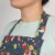 Now Designs Adjustable Straps Midnight Garden Kitchen Apron Perspective: left