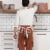 Now Designs 100% Cotton Botanica Kitchen Apron with Adjustable Straps Perspective: left
