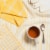 Now Designs Tic Tac Toe Lemon Yellow 100% Cotton Kitchen Dish Towels Perspective: left