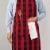 Now Designs Unisex Adjustable Cotton Buffalo Check Kitchen Apron Perspective: left