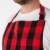 Now Designs Large Chef's Apron for Women and Men Adjustable Buffalo Check Perspective: left