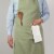 Now Designs Kitchen Apron for Women Men Unisex with Adjustable Straps Sage Green Perspective: left