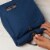 Heirloom 100% Cotton Lunch Bag for Work and School with Magnetic Closure Blue Perspective: left
