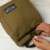 Heirloom 100% Cotton Lunch Bag for Work and School with Magnetic Closure Green Perspective: left