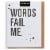 American Greetings (S21) Words Fail Me - Thanks Card Perspective: left