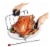 Cuisipro Roast & Serve Non-Stick Turkey and Poultry Roasting Rack, Black Perspective: left