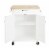 DHP Kitchen Island Cart with Drawer & Storage Shelves, White Perspective: left