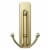 Command™ Large Satin Brass Double Hook Perspective: left