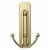 Command™ Large Satin Brass Double Hook Perspective: left