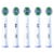 Oral-B PrecisionCleanX X-Filament Replacement Brush Heads, 5 Count Perspective: left