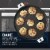 12.5-Inch Pizza Pan/Flat Griddle with T-Lock Detachable Handle Perspective: left