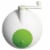 Starfrit 5 qt Salad Spinner, Green & White Perspective: left