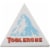 Toblerone Swiss White Chocolate with Honey & Almond Nougat Chocolate Bar Perspective: left