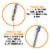 BIC® Cristal® Xtra Smooth Medium Ball Point Pens - Blue Perspective: left