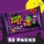 SOUR PATCH KIDS Big Kids Monster Heads Individually Wrapped Soft & Chewy Halloween Candy Perspective: left
