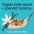 :ratio Vanilla Yogurt Cultured Keto Friendly Dairy Snack With Granola Perspective: left