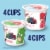 Yoplait Low Fat Cotton Candy & Strawberry Kids Yogurt Pack Perspective: left