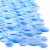 SlipX Solutions Burst of Bubbles Bath Mat - Light Blue Perspective: left