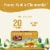 Celestial Seasonings Caffeine Free Honey Vanilla Chamomile Herbal Tea Perspective: left