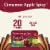 Celestial Seasonings Caffeine Free Cinnamon Apple Spice Herbal Tea 20 Tea Bags Perspective: left