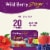 Celestial Seasonings Caffeine Free Wild Berry Zinger Herbal Tea Perspective: left