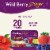 Celestial Seasonings® Caffeine Free Wild Berry Zinger® Herbal Tea Bags Perspective: left