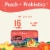 Celestial Seasonings Caffeine Free Peach + Probiotics Herbal Tea Perspective: left