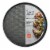 Taste of Home 14 inch Nonstick Metal Pizza Pan Perspective: left