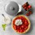Taste of Home 9 x 1.5 inch Stoneware Pie Plate Perspective: left