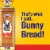 Bunny Bread Thin Sliced, Enriched Sliced White Bread, 20 oz Loaf Perspective: left