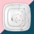 Corelle® Square Splendor Lunch Plate - White Perspective: left