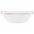 Corelle® Splendor Soup and Cereal Bowl - White/Red Perspective: left