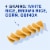 Ronzoni Gluten Free Non-GMO Vegan Four-Grain Rotini White Pasta Perspective: left