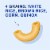 Ronzoni Gluten Free Non-GMO Vegan Four-Grain Elbow Pasta Perspective: left